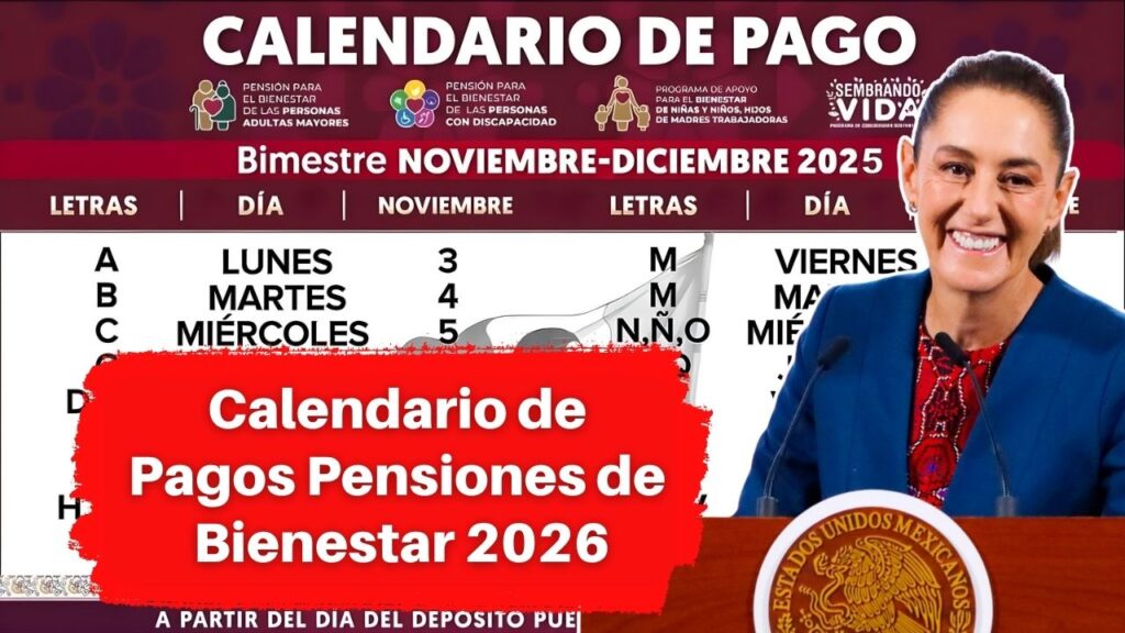 Calendario de Pagos Pensiones de Bienestar 2026: Fechas Oficiales y Cómo Acceder