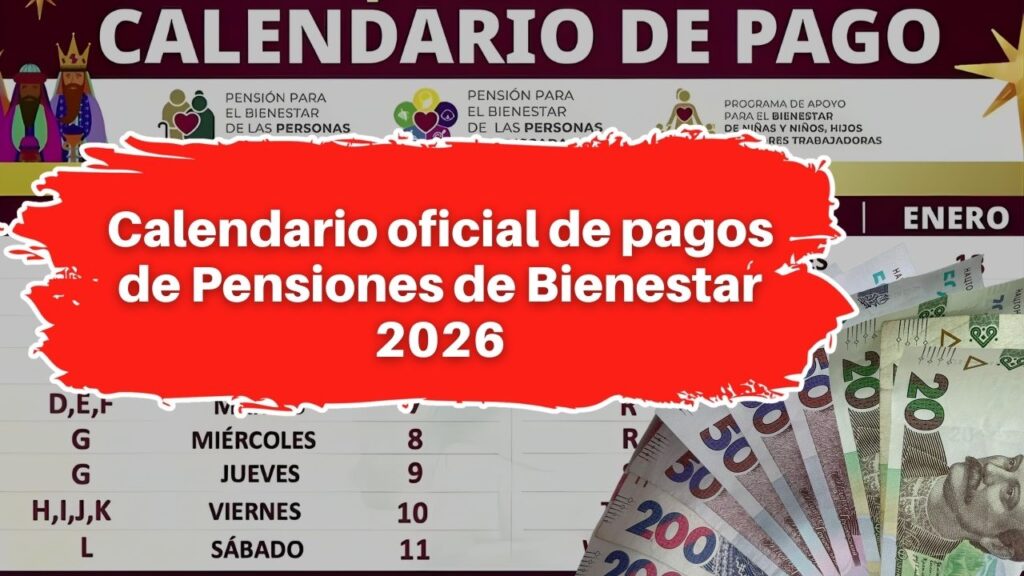 Calendario oficial de pagos de Pensiones de Bienestar 2026: fechas y acceso